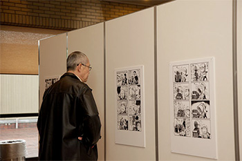 写真:「ペコロスの母に会いに行く 岡野雄一漫画展」の様子
